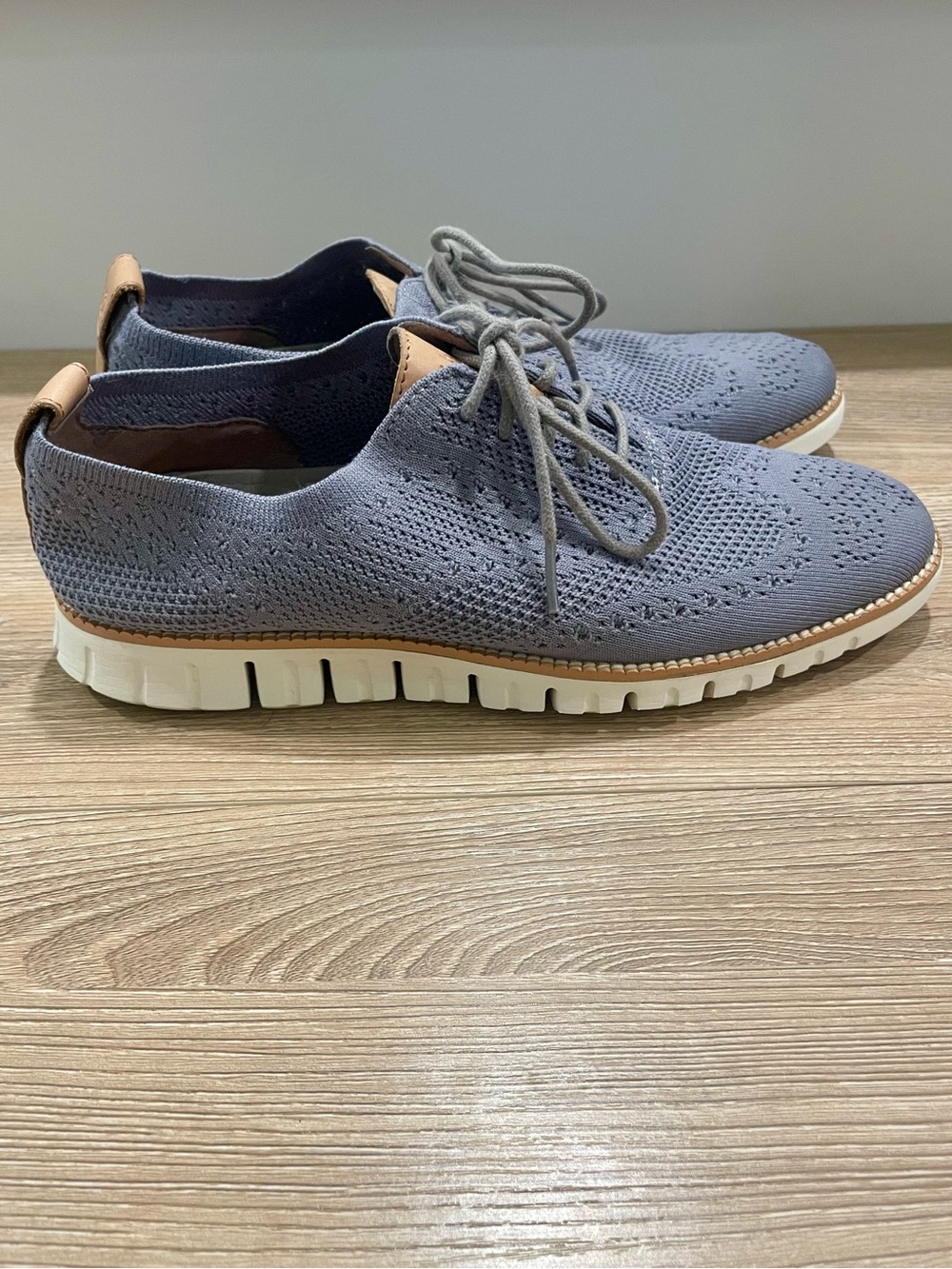 Cole Haan Mens Zerogrand Stitchlite Wingtip Oxford Ironstone/Ivory